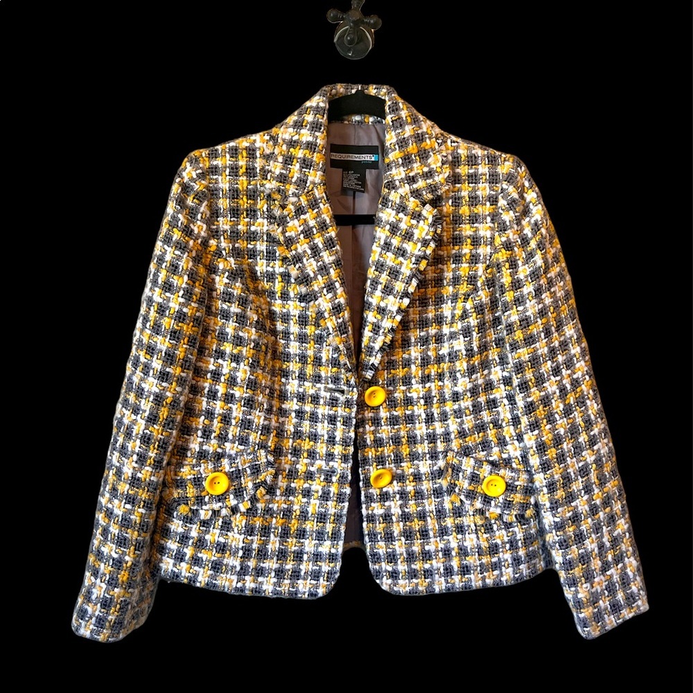 Vintage Yellow Tweed blazer